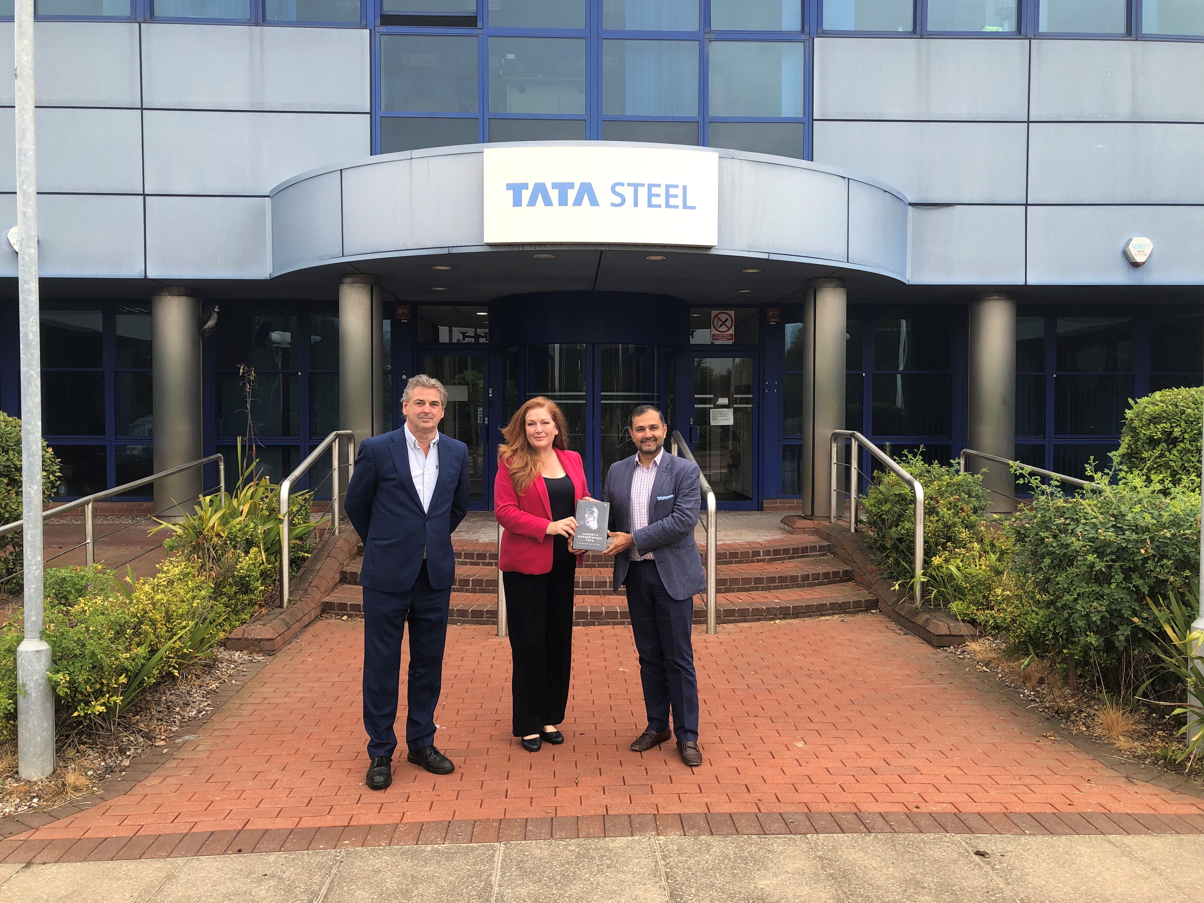 Left to Right-Malcolm Boyles- Managing Director Tata Steel Distribution UK & Ireland-Jane Stevenson MP- Anil Jhanji Chief Commercial Officer Tata Steel UK.jpg