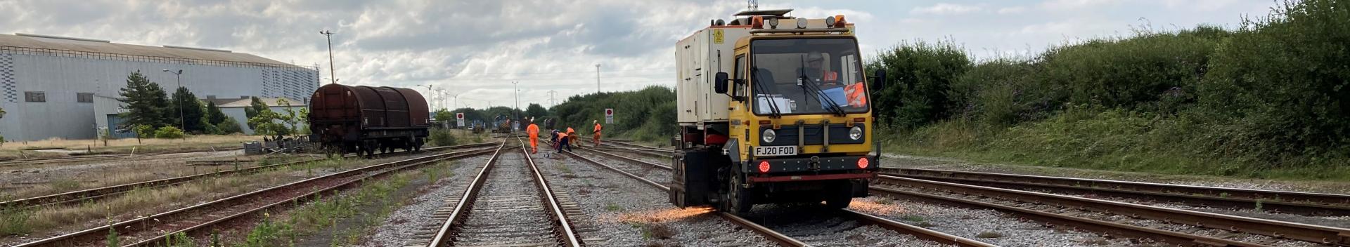 Harsco Rail's £1million RRV Rail grinder