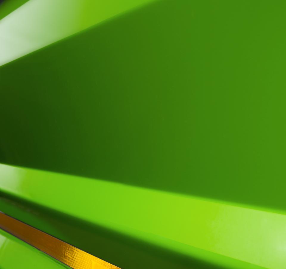 Green panel showing Valast quality surface finish
