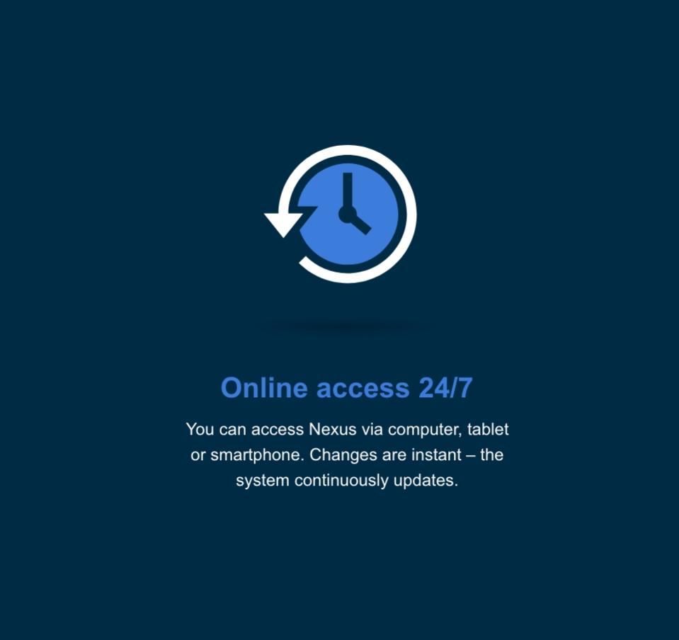 Online access 24/7