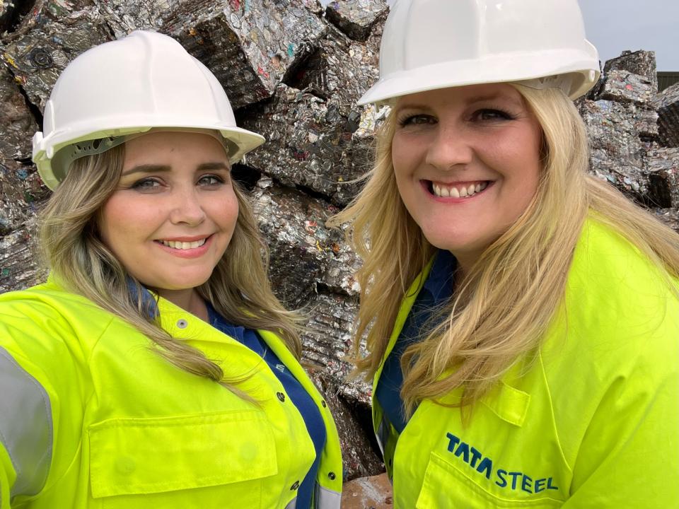 Eleanor Shorland and Nicola Jones Tata Steel Packaging Recycling
